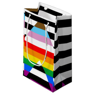 Petit Sac Cadeau Drapeau de la fierté de progrès d'allié