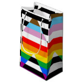Petit Sac Cadeau Drapeau de la fierté de progrès d'allié (Dos Angle)