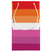 Petit Sac Cadeau Drapeau de la fierté lesbienne (Dos)