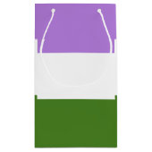 Petit Sac Cadeau Drapeau de la fierté queer (Dos)