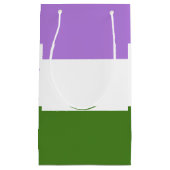 Petit Sac Cadeau Drapeau de la fierté queer (Devant)