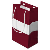 Petit Sac Cadeau Drapeau de Lettonie (Dos Angle)