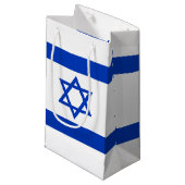 Petit Sac Cadeau Drapeau de l'Israël (Devant Angle)