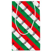 Petit Sac Cadeau Drapeau de l'Italie - de haute qualité (Dos)