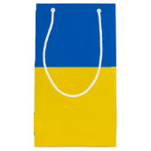 Petit Sac Cadeau Drapeau de l'Ukraine (Devant)