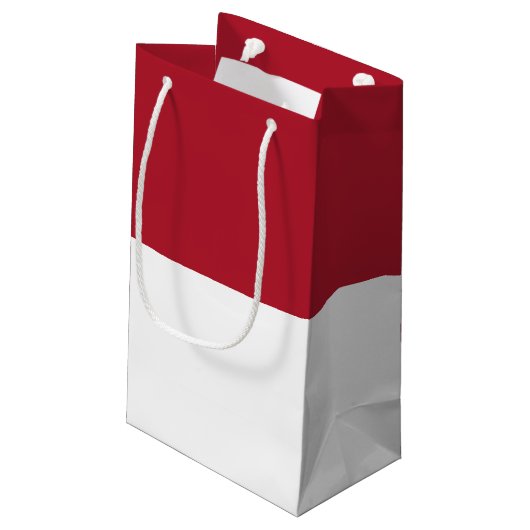 Petit Sac Cadeau Drapeau de Monaco (Dos Angle)