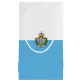 Petit Sac Cadeau Drapeau de Saint-Marin (Devant)