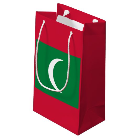 Petit Sac Cadeau Drapeau des Maldives (Dos Angle)