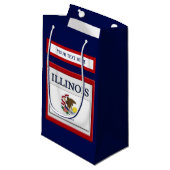 Petit Sac Cadeau Drapeau d'État de l'Illinois (Devant Angle)