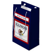 Petit Sac Cadeau Drapeau d'État de l'Illinois (Dos Angle)