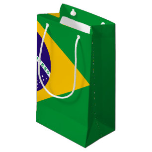 Petit Sac Cadeau Drapeau du Brésil