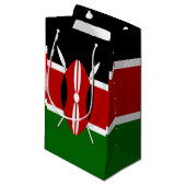 Petit Sac Cadeau Drapeau du Kenya Massaï Bendera ya Kenya (Devant Angle)