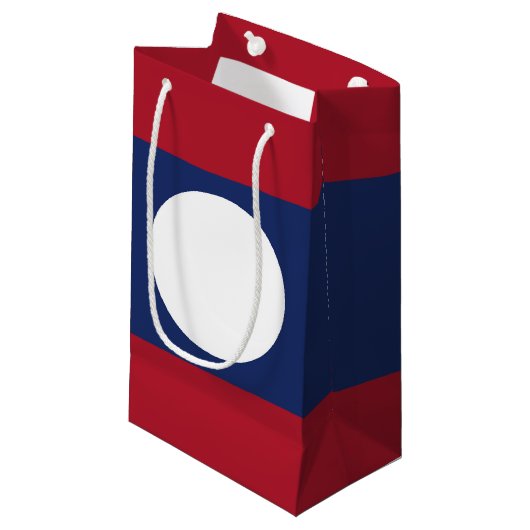 Petit Sac Cadeau Drapeau du Laos (Devant Angle)
