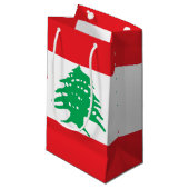 Petit Sac Cadeau Drapeau du Liban (Devant Angle)