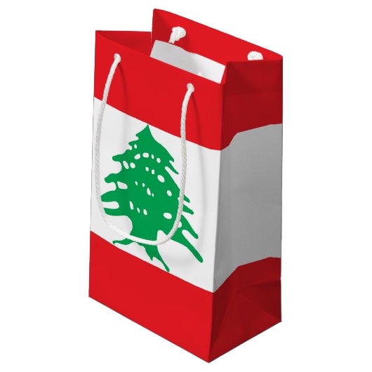 Petit Sac Cadeau Drapeau du Liban (Dos Angle)