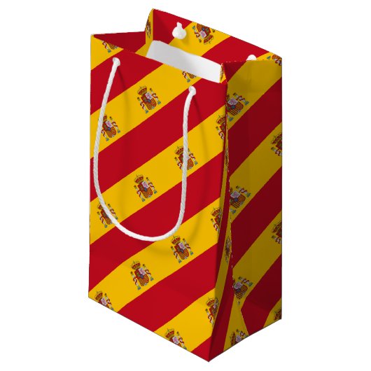Petit Sac Cadeau Drapeau Espagne - Bandera de Espana (Devant Angle)