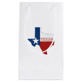Petit Sac Cadeau Drapeau et carte d'état du Texas (Devant)