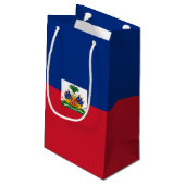 Petit Sac Cadeau Drapeau Haïti (Dos Angle)