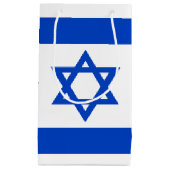 Petit Sac Cadeau Drapeau Israël étoile bleue de David (Devant)