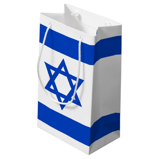 Petit Sac Cadeau Drapeau Israël étoile bleue de David (Dos Angle)