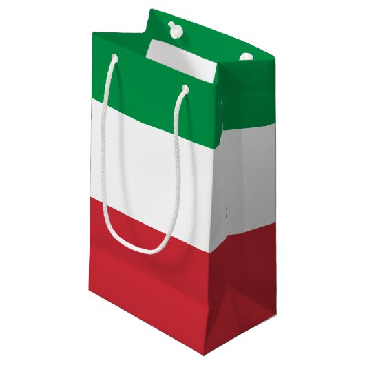 Petit Sac Cadeau Drapeau italien (Devant Angle)