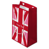 Petit Sac Cadeau Drapeau rose du Royaume-Uni (Devant Angle)