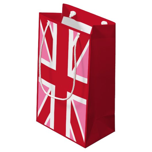 Petit Sac Cadeau Drapeau rose du Royaume-Uni (Dos Angle)