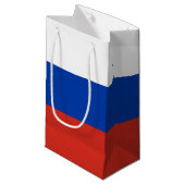 Petit Sac Cadeau Drapeau russe (Devant Angle)
