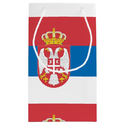 Petit Sac Cadeau Drapeau serbe (Dos)