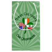 Petit Sac Cadeau Drapeau Shamrock irlandais mexicain (Dos)