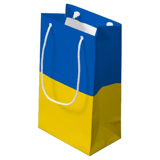 Petit Sac Cadeau Drapeau ukrainien (Dos Angle)