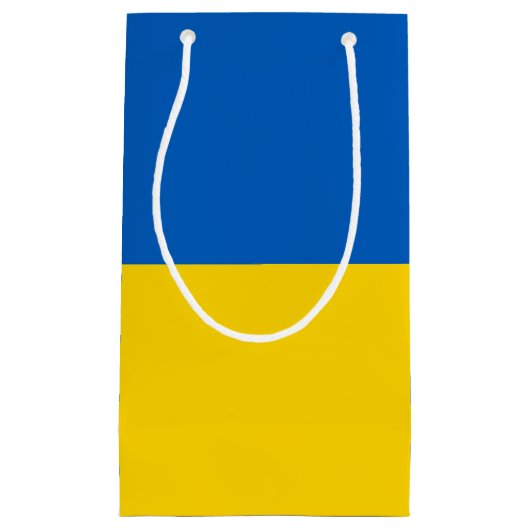 Petit Sac Cadeau Drapeau ukrainien (Devant)