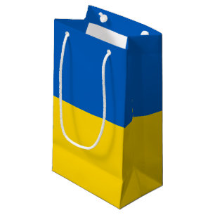 Petit Sac Cadeau Drapeau ukrainien