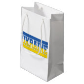 Petit Sac Cadeau Drapeau ukrainien, Fierté du pays, Drapeau ukraini (Dos Angle)
