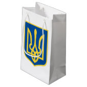 Petit Sac Cadeau drapeau ukrainien, Fierté du pays, drapeau ukraini (Dos Angle)