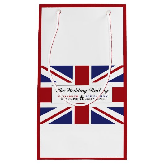 Petit Sac Cadeau Drapeau Union Jack Mariage britannique (Devant)