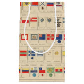 Petit Sac Cadeau Drapeaux, insignes (Devant)