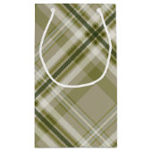 Petit Sac Cadeau Draps d'olive et de plaid beige hommes (Dos)