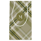 Petit Sac Cadeau Draps d'olive et de plaid beige hommes (Devant)