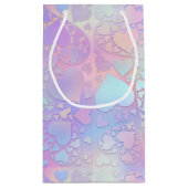 Petit Sac Cadeau Dreamy Pastel Holographic Heart Cloud Pattern (Dos)