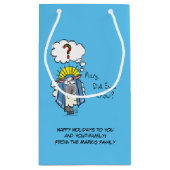 Petit Sac Cadeau Drôle Christian Noël mignon Mouton Dessin (Dos)