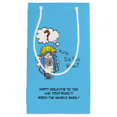 Petit Sac Cadeau Drôle Christian Noël mignon Mouton Dessin (Devant)