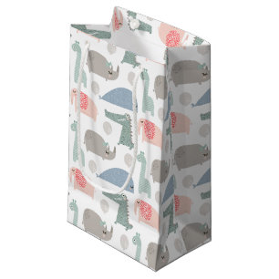 Petit Sac Cadeau Drôle Visage mignon Doodle Motif animal