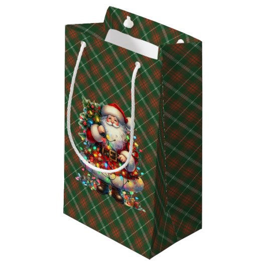 Petit Sac Cadeau Duke of Rothesay Scottish Tartan Christmas  (Devant Angle)