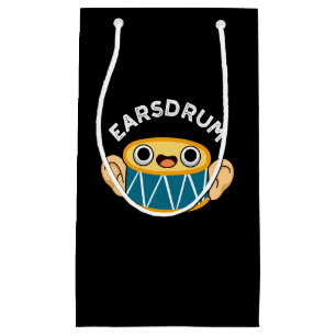 Petit Sac Cadeau Earsdrum Funny Drummer Eardrum Pun Dark BG