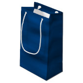 Petit Sac Cadeau Eau Bleue Foncé Ondes (Dos Angle)