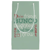 Petit Sac Cadeau Échange de cadeaux de Noël Bunco (Devant)