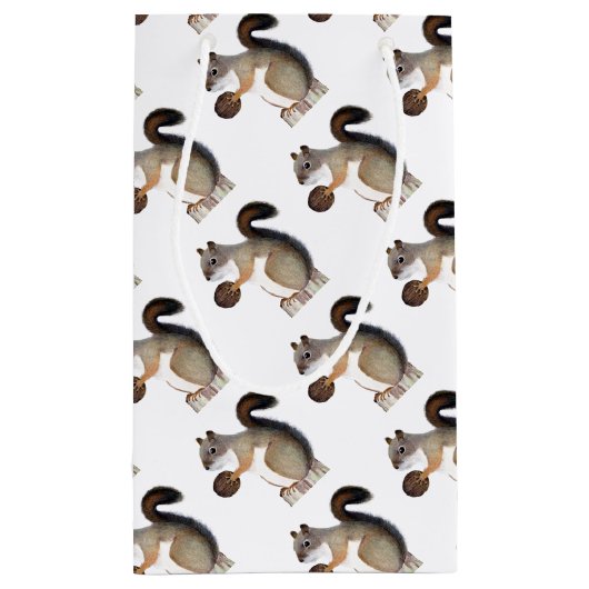 Petit Sac Cadeau Écureuil (Dos)