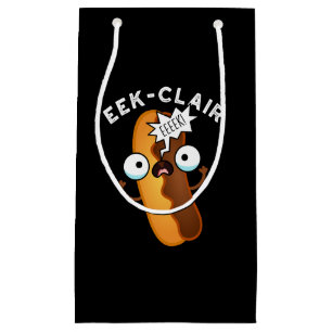Petit Sac Cadeau Eek-clair Funny Eclair Puns Dark BG