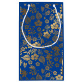 Petit Sac Cadeau Effet doré Botanique (Dos)